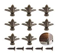 20 Pieces Antique Brass Box Feet Retro Design Jewelry Box Jewelry Box Jewelry Box Wine Boxes Tool Boxes Cabinets