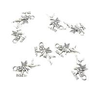 20 Pieces Antique Silver Tone Jewellery Charms Crafts Arts Making Beading 28683I Elf Angel Cupid