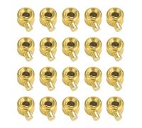 20 Pieces Bead Positioning Clasps Stopper Spacer Crimp End Beads Jewelry Accessories for Stopper Spacer