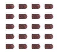 20 Pieces Breathable Sanding Caps 80-180 Grit For Manicure Pedicure And Foot Care Ergonomic Nails Sleeves Wet And Dry Caps