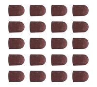 20 Pieces Breathable Sanding Caps 80-180 Grit for Manicure Pedicure and Foot Care Ergonomic Nails Sleeves Manicure Sleeves