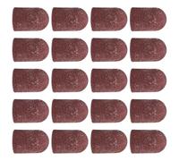 20 Pieces Breathable Sanding Caps 80-180 Grit For Manicure Pedicure And Foot Care Ergonomic Nails Sleeves Wet And Dry Caps