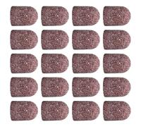 20 Pieces Breathable Sanding Caps 80-180 Grit Practical Sleeves for Manicure Pedicure and Foot Care Practical Nails Sleeves