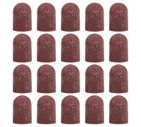 20 Pieces Breathable Sanding Caps 80-180 Grit Practical Sleeves for Manicure Pedicure and Foot Care Practical Nails Sleeves
