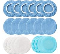 20 Pieces Car Orbital Buffer Polisher Pad Bonnet Microfiber Max Bonnet Polishing Buffing Pad Cover(3-4 Inches)
