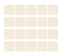 20 Pieces Chamois Cloth Set 10x10cm, Reusable Soft Cleaning Rags for Pottery Finishing, Piano Keys, Screen Wiping and Automotive Care(Beige)