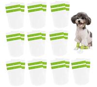 20 Pieces Dog Boots for Injured Paws Waterproof Disposable Dog Boots With Self-Adhesive Dog Paw Bandage Dog Shoes To Stop Licking Paws for Small Dogs Dog Socks Paws Stop Licking Dog Paw Protectors