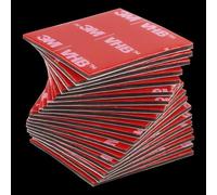 20 Pieces Double Sided Adhesive, Extra strong, Double Sided Adhesive Pads Compatible, Highly Durable, for Car, Home and Office, Square（30 x 30 mm）