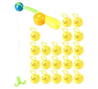 20 Pieces Duck Fishing Game & Bath Toy, Duck Catching, PC, 7cm