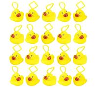 20 Pieces Duck Fishing Toy, Mini Rubber Ducks for Bath & Pool Games, Hook a Duck Outdoor Activity, Sensory Water Toys for Kids Summer Fun (20pc)