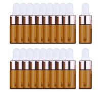 20 Pieces Essential Oil Dropper Bottles Containers Vials for Body Oils Cosmetic 3ml, Rose Golden Dropper, 3ml 20 Pieces