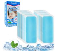 20 Pieces Fever Cooling Patch, Migraine Headache Soothing Gel Pads, Up to 8 Hours of Continuous Cooling, Cool Pads Relieve Headaches, Migraine, Toothache, Relieve Fatigue, Sunstroke