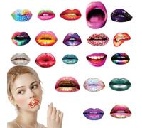 20 Pieces Funny Mouth Lips Photo Props | Create Unforgettable Moments Funny Mouth Crafting Set | Mouth Props With Wood Stick | Gathering Decoration Selfie Props Accessories Funny Mouth For Engagement