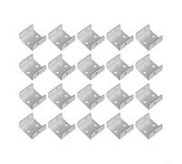 20 Pieces Galvanized Fence Panel Clips 32mm 50mm for Secure Trellis and Timber Post Fixing Rust Resistant Steel Connector Clips Outdoor Use (32)