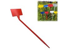 20 Pieces Garden Plant Markers with Flags for Signalling Irrigators - Coloured Labels for Identifying Plants and Flowers - Practical Garden Decorations (Red, 40 CM)