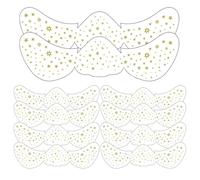 20 Pieces Gold Glitter Face Tattoo Gold Star Stickers Face Glitter Makeup Speckles Glitter Face Sticker For Women Cute Glitter Makeup For Women Girls Festival
