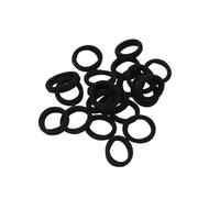 20 Pieces Hair Band High Elasticity multi-colored Preppy Style Adjustable Snag Free Hairs Rope Bobbles for Women Accessories Black