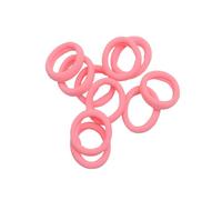 20 Pieces Hair Band High Elasticity Ornaments High Density Hairs Rope Bobbles Girls Styling Accessories Fluorescent Pink