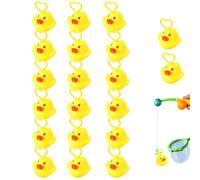 20 Pieces Induction Duck Fishing Toy With Hook, Ho-ok A Du-ck Game For Outdoors, Paddling Pool Squeezing Toy With Hook, Floating Sensor Bath Toys, Summer Duck Figures For Kids