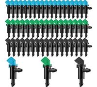 20 Pieces Irrigation Drip Emitter Garden Flag Irrigation Dripper Trees And Shrubs (Blue Black 2GPH)(Green)