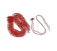20 Pieces Knot Rope Hanging Amulets Double Leaf Japanese Lucky Ornament Nylon Suitable for Door Christmas Tree Window Home Party, red