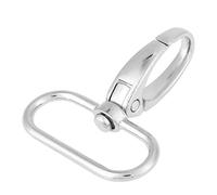 20 Pieces Lobster Clasp with Swivel Clasp Zinc Alloy Carabiner Clasp (32mm)