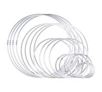 20 Pieces Metal Dream Craft Rings for Other DIY Projects in 5 Sizes