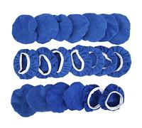 20 Pieces Microfiber Polishing Bonnet Pads, Car Buffing Pad Covers for 5 to 6 Inch Auto Polishers, Reusable Waxing and Polishing Covers for Automotive Paint and Surfaces