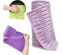 20-Pieces Microfiber Tearable Cleaning Cloths Roll, Reusable Lazy Dish Towels, Washable& Scratch-Free, Super Absorbent Lint-Free Kitchen Plush Cleaning Rags for Oil & Furniture
