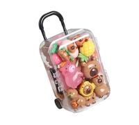 20 Pieces Mini Animals with Case DIY Cute