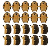 20 Pieces Mini Hedgehog Keychain Plush Bulk Stuffed Animal Keyring Charms Backpack Accessory Ring Bags Purse DIY Decor for Valentine's Day Gift Wedding Shower Birthday Christmas Party Favor