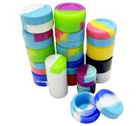 20 Pieces Mini Silicone Box, Round Silicone Box, Sea Silicone Box, Portable Silicone Box, Cosmetic Packaging Box