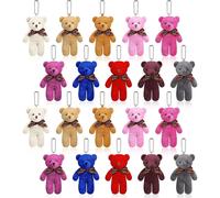 20 Pieces Mini Teddy Bear Toy 4.7 Inch Stuffed Animals, 10 Colors