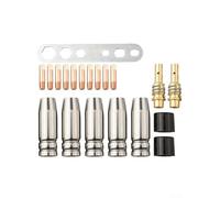20 Pieces Nozzles and Contact Tips Holders for MIG Welder Consumable Parts Set Compatible with For 15AK Model and Welding Machines up to 180A