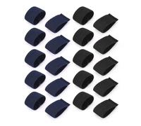 20 Pieces Nylon Belt Loops, Elastic Elastic Loops, Belt Holders, Clothing Decoration Accessories (Black, Blue).