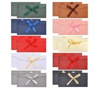 20 Pieces of Bow Envelope, Ele and Simple Envelope, Creative Envelope, Suitable for Invitations, Thank You Letters, Gift Cards.