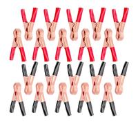 20 Pieces Of Car Battery Alligator Clips, Car Jumper Cable Clips, Clamp-Type Charger Connection Clips, For Car Batteries, Battery Replacement Or Repair
