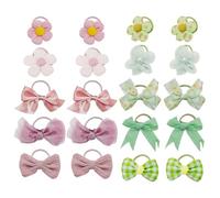 20 Pieces Of Cute Hair Ropes, Bow Flower Hair Ropes, Girls Hair Ropes, Hair Accessories, Elastic Hair Ropes