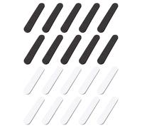 20 Pieces of Hat Adjustment Patch, Hat Size Reduction Device, Hat Adjustment Tape, Hat Brim Sweat-Absorbing Patch (Black, White).