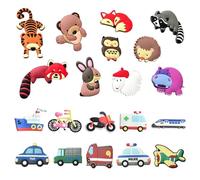 20 Pieces of Magnetic Refrigerator Magnets, Cartoon Refrigerator Magnets, Animal Traffic Refrigerator Magnets, Whiteboard Magnets, Interesting Refrigerator Magnets