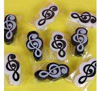 20 Pieces of Musical Note Erasers and 10 Pieces of Pencils, Creative Musical Note Pattern Stationery, Wipe Clean and Not Easy to Leave Marks, Suitable for Students to Write, Holiday Souvenirs.