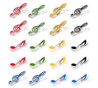 20 Pieces of Plastic Note Clips, Multifunctional Plastic Clips, Creative Plastic Clips, Folders, Music Score Clips, Photo Clips