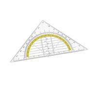20 Pieces Of Transparent Geometric Triangles, High-Precision Scale, Multi-Function Triangle Drawing Ruler, Suitable For Construction Engineering Measurement, Mathematics Teaching.