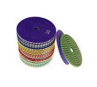 20 pieces P30 to P5000 Dia. 100mm Diamond Wet Flexible Polishing Pad for Marble Stone Ceramic Tiles(P300)