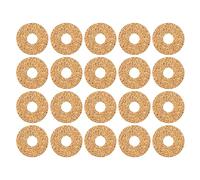 20 Pieces/Pack Handles for Guitar Picks Cork Guitar Picks Pick Grip Self-Adhesive Round Handles for Guitar Picks Cork for Acoustic