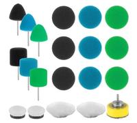 20 Pieces Polishing Pads Set, Car Detail Polisher Buffing Polishing Pads Kit, Car Foam Polishings Pads Wax Buffer Polisher Attachment for Alloy Wheel Repair, Wood and Metal