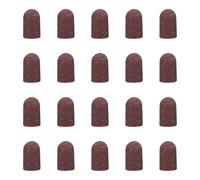 20 Pieces Practical 80-180 Grit Sanding Caps Great For Nails Cutter Suitable For Manicure Pedicure And Podiatry Nail Sanding Caps