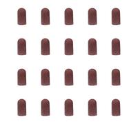 20 Pieces Practical 80-180 Grit Sanding Caps Great For Nails Cutter Suitable For Manicure Pedicure And Podiatry Wet And Dry Sanding Caps