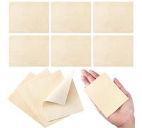 20 Pieces Pre-Cut Chamois for Smoothing Pottery Edges, Mud, Chamois and Leather Pottery Tools - 3.75" x 3"