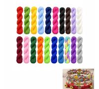 20 Pieces Premium Silk Nylon Cord, 1mm Macrame Chinese Knotting Thread